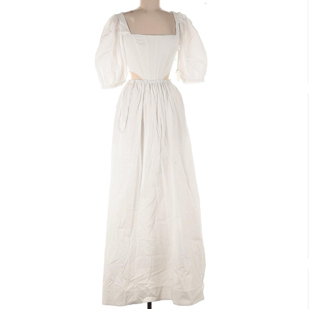 STAUD white Astro maxi dress brand new with tags